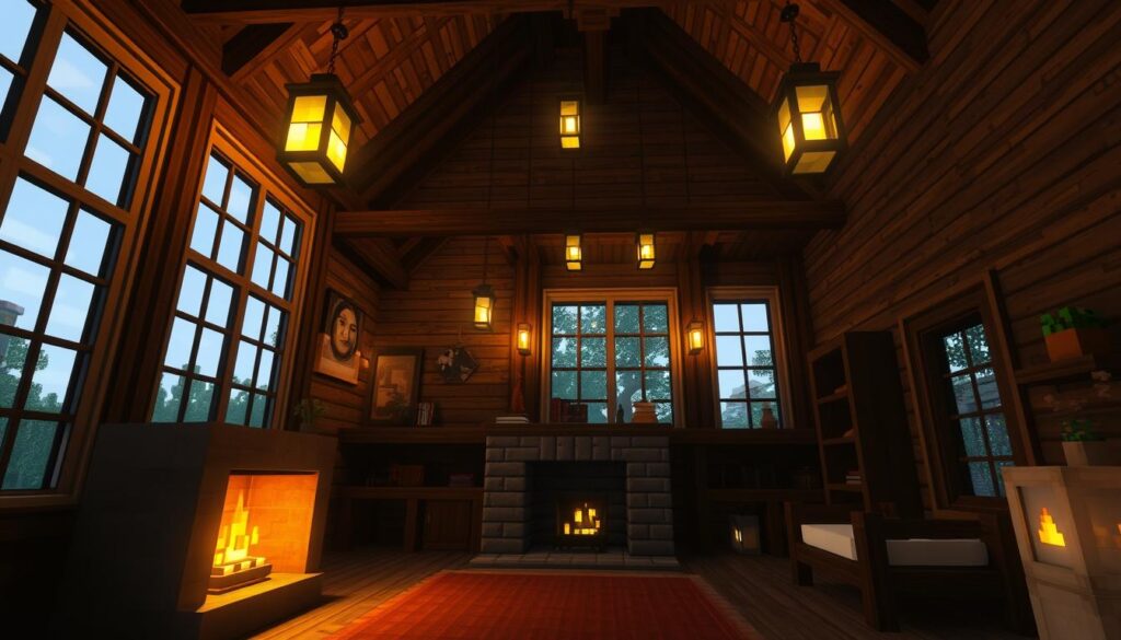 Minecraft interior lighting design