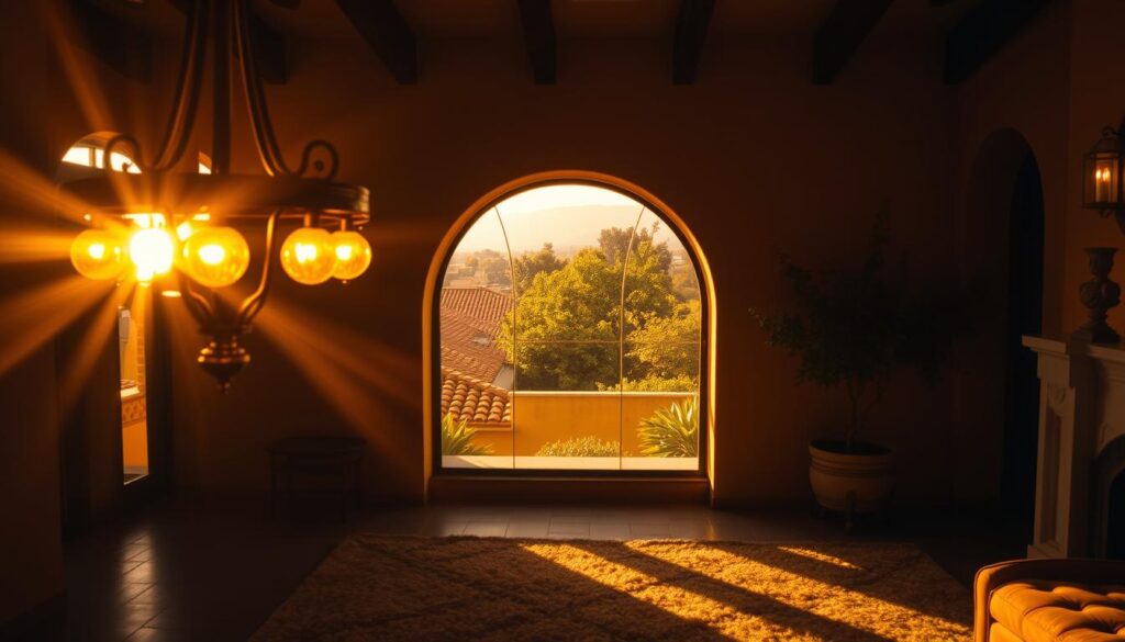 spanish style homes interior lighting