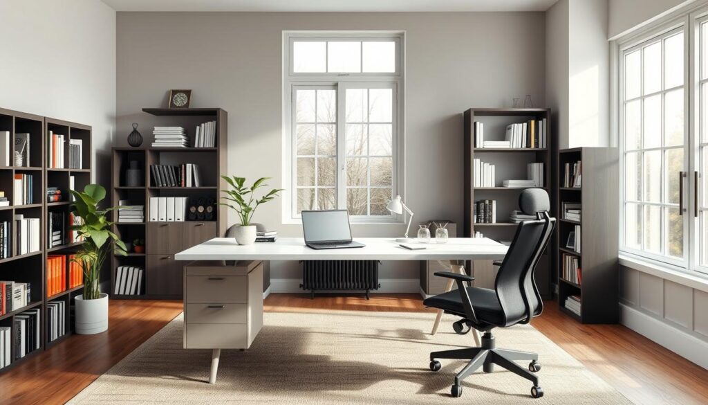 stylish home office organization