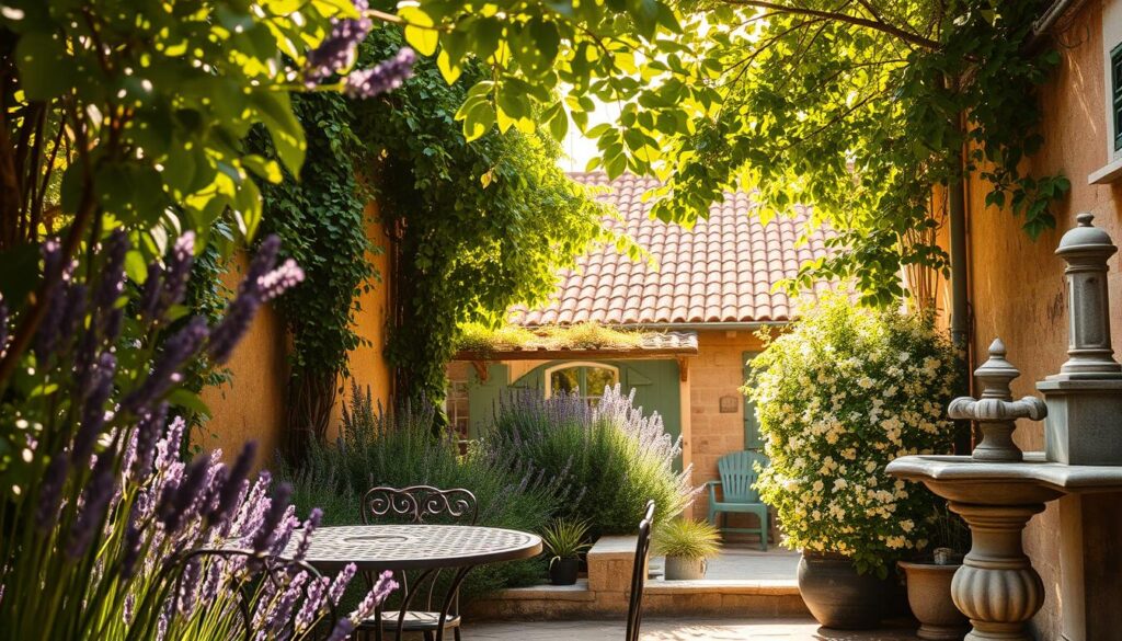 French-inspired outdoor space