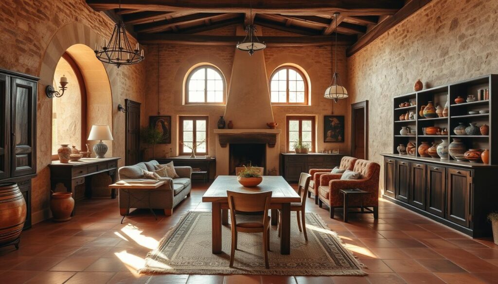 rustic spanish interior design