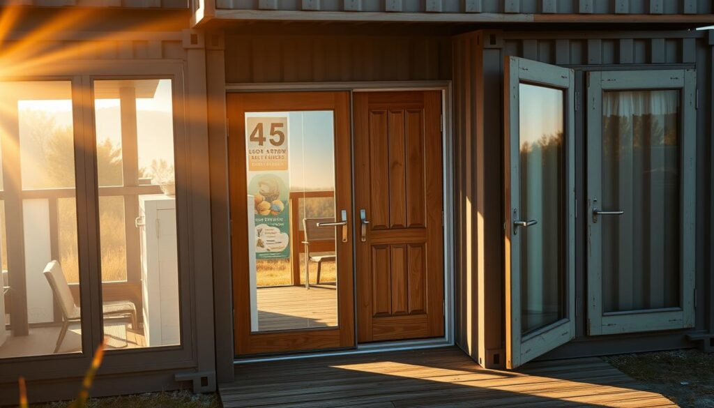 shipping container home windows and doors