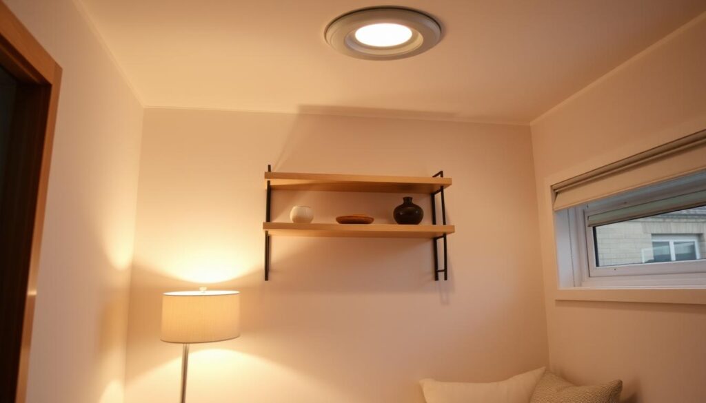 small space design lighting