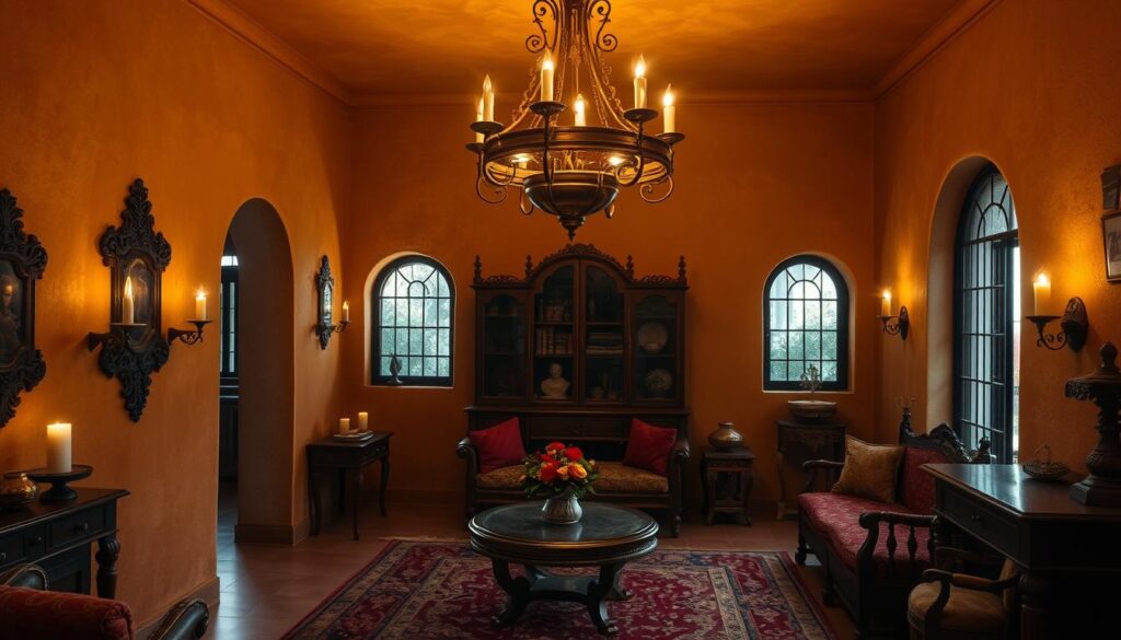 spanish colonial decor lighting