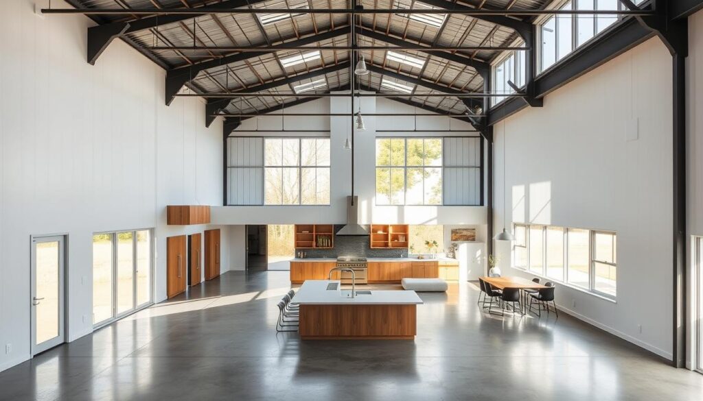 interior metal building homes