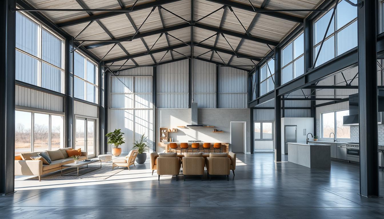interior metal building homes
